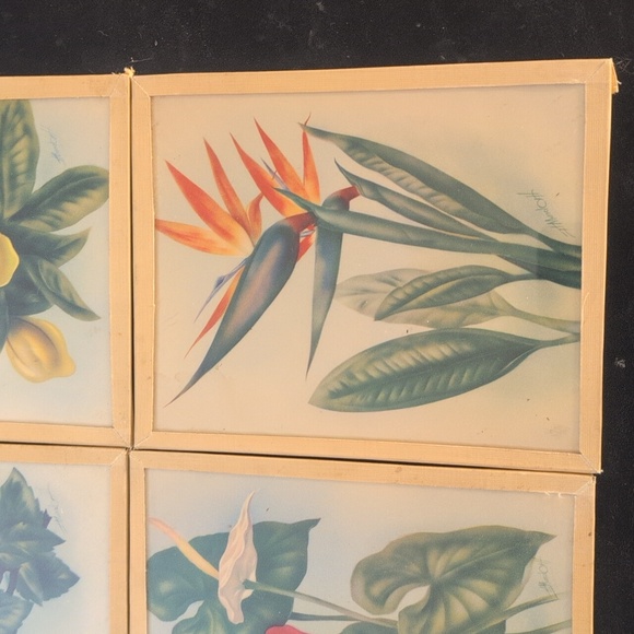 Vintage Floral Art Prints Set of 8 - Picture 9 of 10